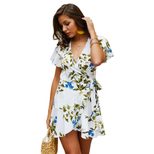 V Neck Elegant Womens Dress Summer Collection Casual Style Comfortable Fit Available for Wholesa