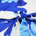 Womens Floral Print Maxi Dress Short Sleeve Round Neck Beachwear Available in Multiple Sizes Wholesale