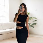 Elegant Hollow Out Bodycon Maxi Dress for Women Spring Summer Collection Perfect for Parties and