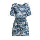 Womens Casual Jumpsuit Floral Print Camouflage Drawstring Spring Summer Fashion Wholesale Availa