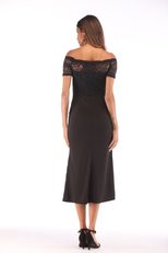 Lace Trim Off Shoulder Dress for Women Elegant Design Perfect for Parties and Events