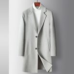 Mens Double Sided Wool Overcoat Mid Length Lightweight Business Casual Autumn Winter Collection