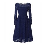 Lace Long Sleeve Dress Elegant Design Sexy Fit Spring Summer Fashion Perfect for Parties and Spe