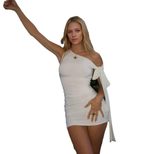 Sexy Off Shoulder Mini Dress Elegant Design Spring Summer Style Lightweight Fabric Wholesale Ava