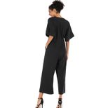 Womens Jumpsuit High Waisted V Neck 3 4 Length Spring Fashion for Casual Wear Wholesale Availabl