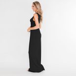Sleeveless High Waist Twist Front Maxi Dress for Women Elegant Round Neck Design Perfect for Summer Events
