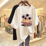 Plus Size Womens Long Sleeve Cotton T Shirt Loose Fit Comfortable Casual Top Autumn Wear