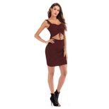 Knitted Bodycon Dress Sexy Low Cut Adjustable Drawstring Ruched Design Perfect for Parties and N