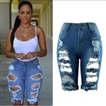 High Waisted Distressed Denim Shorts Handmade Trendy Ripped Design Casual Summer Wear Wholesale
