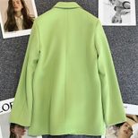 Candy Green Casual Blazer for Women Spring Autumn Lightweight Stylish Fit in Multiple Sizes