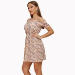 Floral Off Shoulder Maxi Dress High Waist Sleeveless Lightweight Fabric Summer Vacation Wear Who