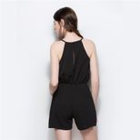 Womens Summer Chiffon Romper Sleeveless Sheer Mesh Lightweight Stylish Perfect for Casual Outing