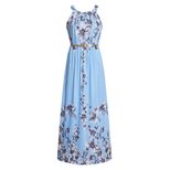 Plus Size High Waist Maxi Dress Summer Floral Print Comfortable Fabric Elegant Style Perfect for