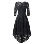 Cocktail Dress Lace Detail High Low Hem Spring Fashion Available in Multiple Sizes Wholesale Supply