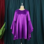Loose Fit Round Neck Bell Sleeve Mini Dress for Women Christmas Party Wear Wholesale factory direct custom packaging