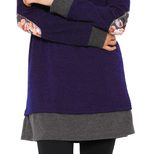 Casual Plus Size Dress Long Sleeve Patch Detail Loose Fit Stylish for Everyday Wear OEM Availabl