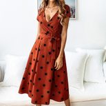 Floral Print Womens Casual Dress Summer Style Short Sleeve Lightweight Fabric
