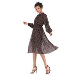 Floral Chiffon Dress Loose Fit Casual Style Elegant Design Perfect for Summer Events Wholesale A
