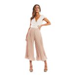 High Waisted Pleated Flare Trousers Casual Style Comfortable Fit Versatile for Everyday Wear Who