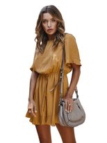 Womens Short Jumpsuit Solid Color Casual Style Lightweight Fabric Perfect for Spring Vacations W