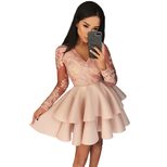 Embroidered Sequin Dress for Women Elegant Party Gown Princess Style Perfect for Birthdays Whole
