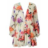Floral Print Long Sleeve Jumpsuit Classic Style Comfortable Fit Versatile for Casual Wear Wholes