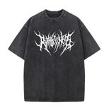 Y2K Vintage Washed Cotton T Shirt for Men and Women Loose Fit Short Sleeve Graphic Tee Casual Streetwear Wholesale