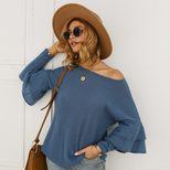 Womens Casual Solid Color T Shirt Knit Fabric Short Sleeve Round Neck Autumn Winter Collection