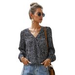 Womens Long Sleeve Floral T Shirt Casual Fit Soft Fabric Spring Summer Wear