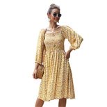Floral Long Sleeve Dress for Women Casual Fit Spring Summer Collection customizable