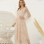 Sequin Fringe V Neck Dress Sexy Elegant Party Wear Womens Fashion Wholesale Available OEM ODM se