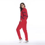 Womens Casual Sports Set Deer Print Pullover Sweatshirt and Fleece Lined Pants Fall Winter Collection