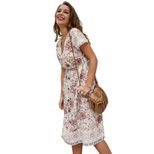 Bohemian Print Pocket Dress Original Design Summer Style Casual Wear Wholesale Available factory