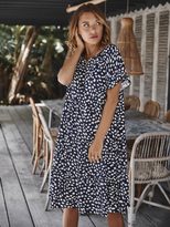 Designer Spring Dress Ruffle Sleeve Polka Dot Elegant Fit Perfect for Casual Outings Wholesale A
