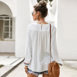 Womens Long Sleeve Ethnic Style T Shirt Comfortable Fabric Spring Collection