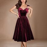 Burgundy Velvet Off Shoulder Maxi Dress Elegant A Line Silhouette Formal Evening Gown Perfect fo