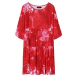 Off Shoulder Floral Dress for Women Loose Fit Comfortable Fabric Spring Summer Casual Wear