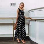 Womens Summer Dress Polka Dot Pattern Casual Long Style Available in Multiple Sizes Wholesale Ready
