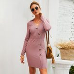 Womens Casual Dress Customizable Design Comfortable Fit Short Sleeve Lightweight Fabric Minimum Order 200 Pieces