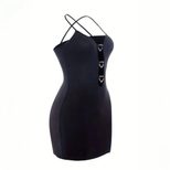 Sleeveless Bodycon Dress Sexy Halter Neck Slim Fit Short Length Spring Summer Fashion Wholesale