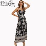 Floral High Waisted Vacation Dress Womens Casual Style Comfortable Fit Summer Fashion Wholesale