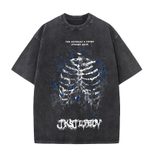 Y2K Vintage Washed Cotton T Shirt for Men and Women Loose Fit Short Sleeve Graphic Tee Casual Streetwear Wholesale