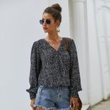 Womens Long Sleeve Floral T Shirt Casual Fit Soft Fabric Spring Summer Wear