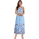 Plus Size High Waist Maxi Dress Summer Floral Print Comfortable Fabric Elegant Style Perfect for