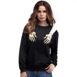 Graphic Print Long Sleeve T Shirt Casual Style Round Neck Loose Fit Ideal for Everyday Wear Whol