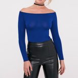 Long Sleeve Off Shoulder Jumpsuit Slim Fit Elegant Design Comfortable Fabric Spring Summer Fashi