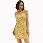 Floral Print A Line Dress Sleeveless Elegant Comfortable Fabric Perfect for Summer Events Wholes