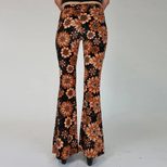 High Waist Wide Leg Pants Retro Floral Print Casual Style for Women Available in Multiple Sizes Wholesale