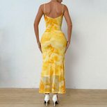 Sexy Floral Print High Waist Bodycon Maxi Dress Sleeveless Strapless Comfortable Fabric Perfect