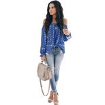 Loose Fit Ruffle Sleeve T Shirt for Women Off Shoulder Neckline Summer Casual Wear